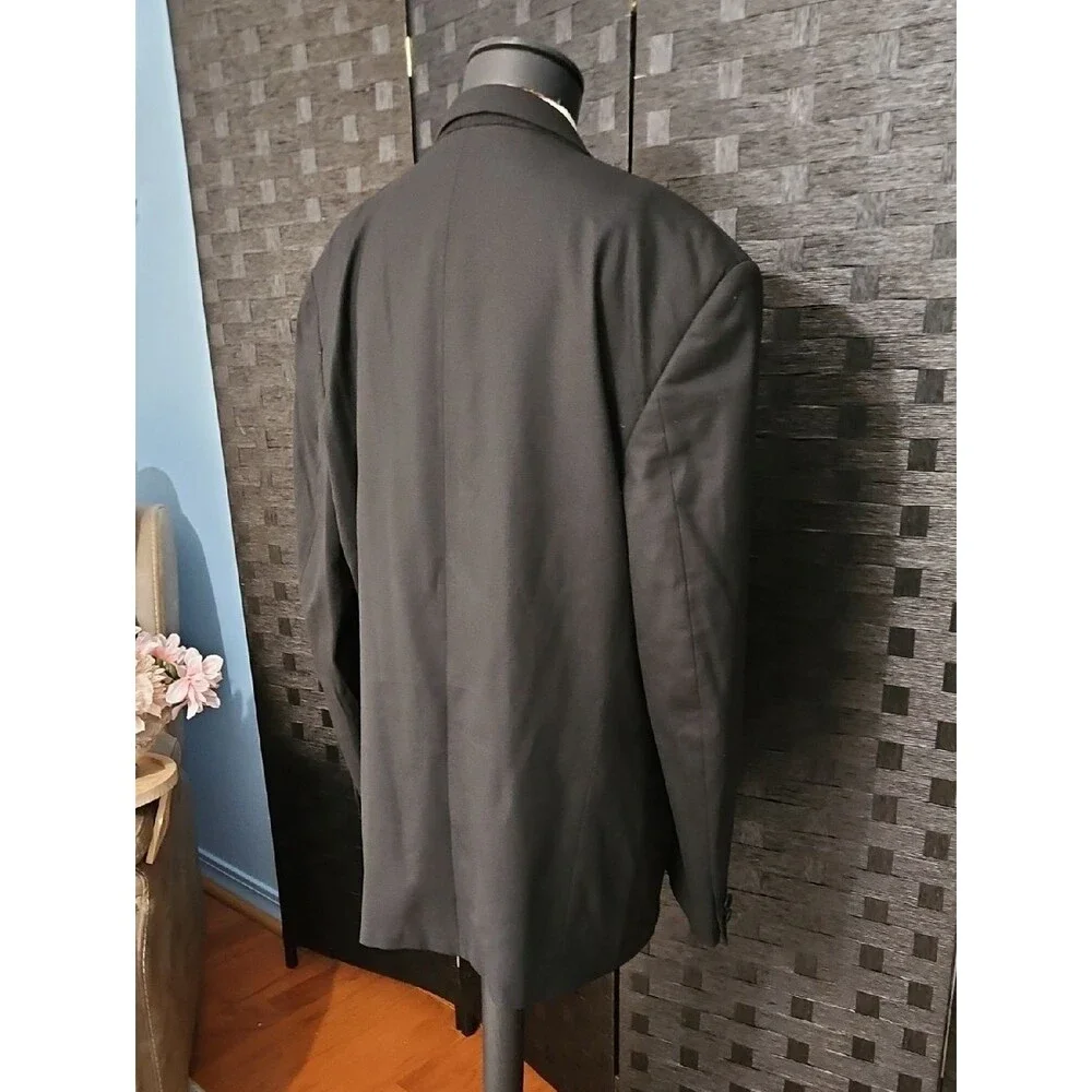 Principe Men's Black Double-Breasted Tux Blazer Size 49R